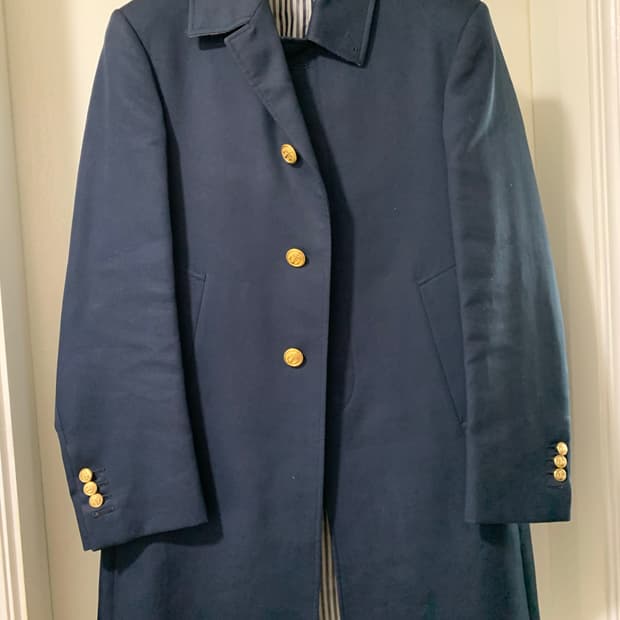 톰브라운 / 네이비 금장 매킨토시 맥 코트 / 0 (95~100)