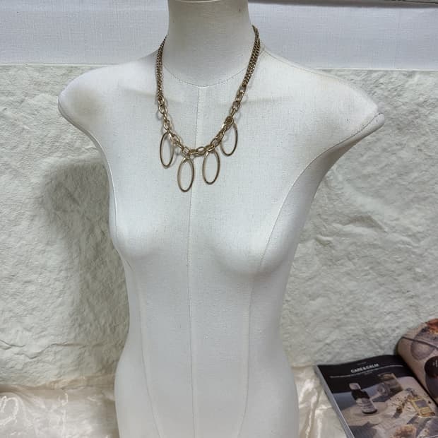 빈티지  링  쿠바체인 목걸이