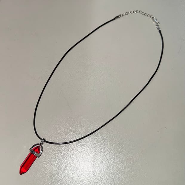 빈티지 에스닉 크리스탈 목걸이  