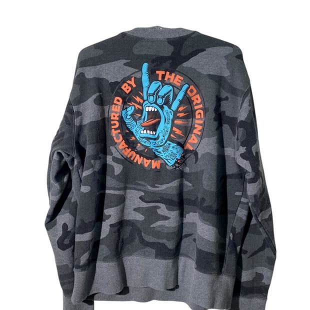 알파 인더스트리 산타 크루즈 카모 패턴 맨투맨