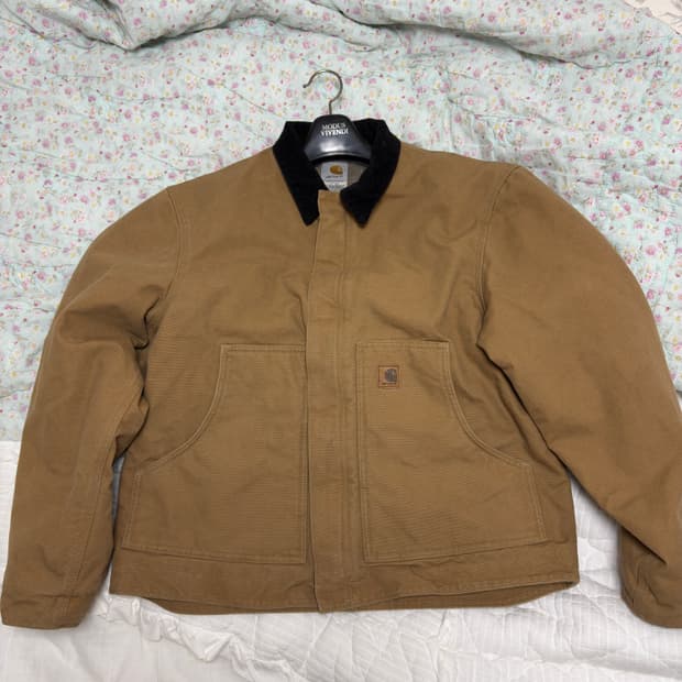 칼하트 빈티지 디트로이트 자켓 후리스 안감 J164 카멜 CML L