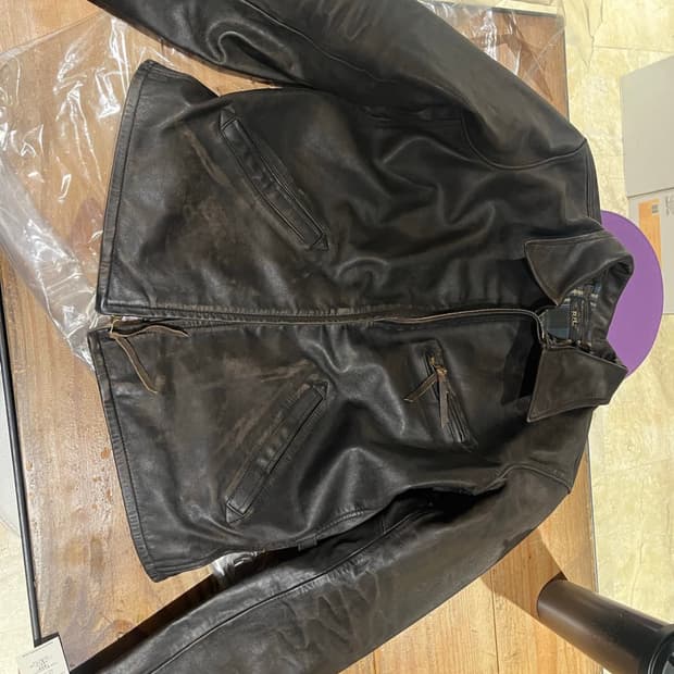 (새상품)RRL 뉴스보이 레더자켓 M