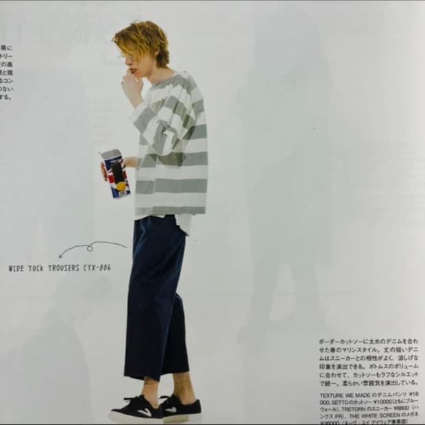 Setto 스트라이프 ss긴팔티 made in japan
