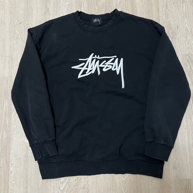 스투시 스탁 빅로고 맨투맨 L/100 