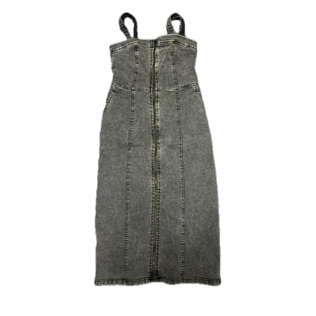 GU 흑청 멜빵 원피스