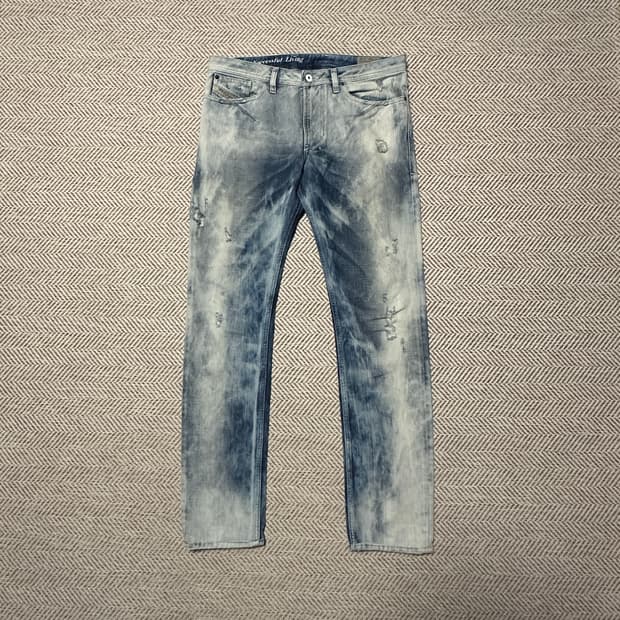 DIESEL italy made washed denim pants