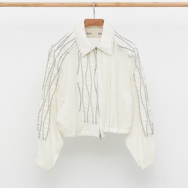 마뗑킴 린넨 봄버 자켓