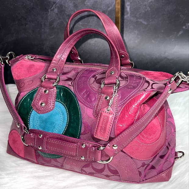 Coach Berry Wine Patchwork Archive