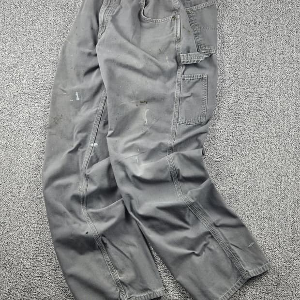 칼하트 밴딩커스텀 캔버스 카펜터 워크 팬츠 (38X34) / 10637