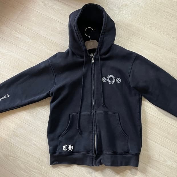 크롬하츠 홀스슈 퍽유 헤비웨이트 후드집업 L