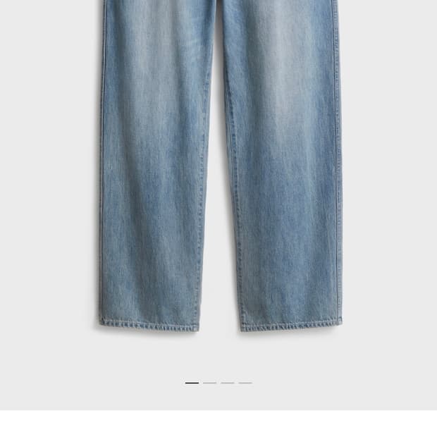 25ss 포터리 원워시드 와이드 데님 라이트블루2컬러 1사이즈  