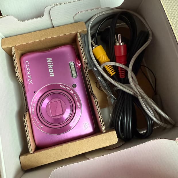 박스셋 니콘 쿨픽스 S3700 핑크! 디카