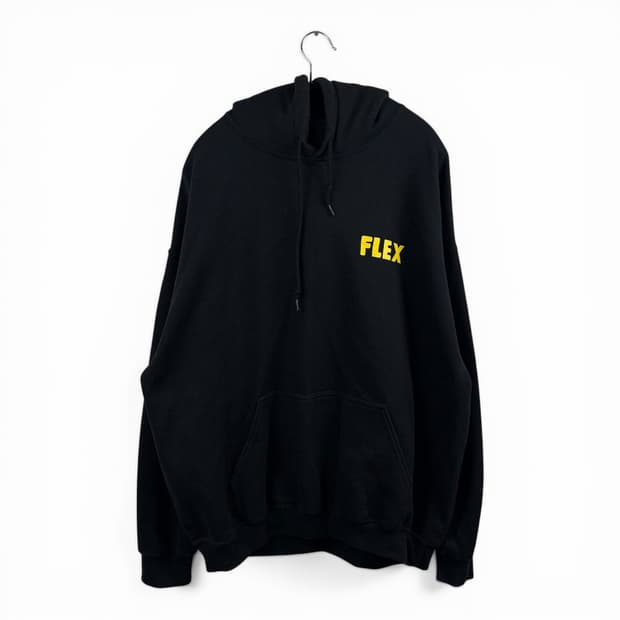 (XL) 염따 플렉스 후드 티 블랙