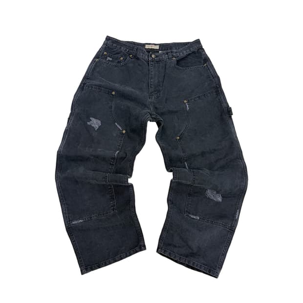 [3] 아오이로 TRSC 빈티지 더블니 팬츠 올드 네이비