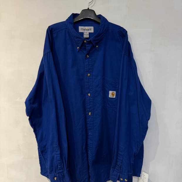 칼하트 블루 긴팔셔츠