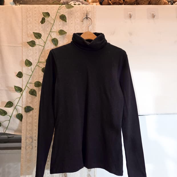 블랙 목폴라 슬리브