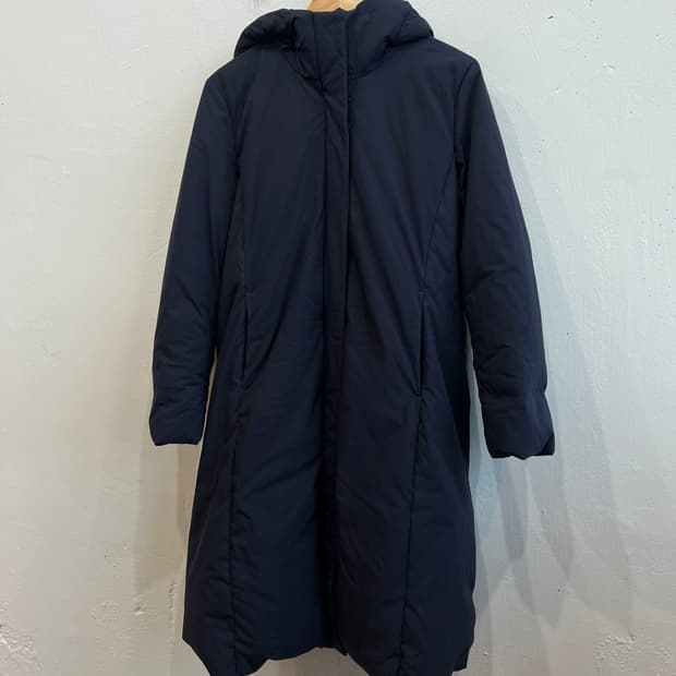 유니클로 하이브리드 롱패딩 네이비 우먼즈 L