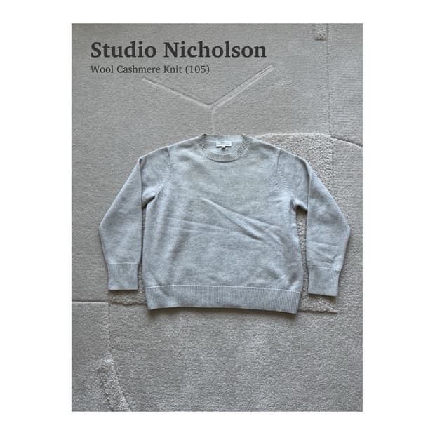 스튜디오 니콜슨 울 캐시미어 니트 (105)