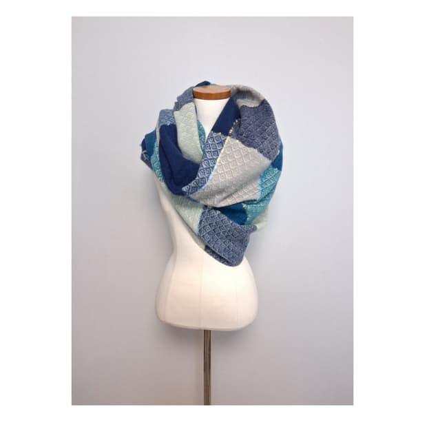 컬러블록 머플러 (새상품)