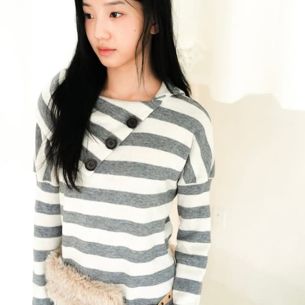 택o 인앤양인하모니 나나 터틀넥 멜란지그레이 인앤양하모니 인앤양