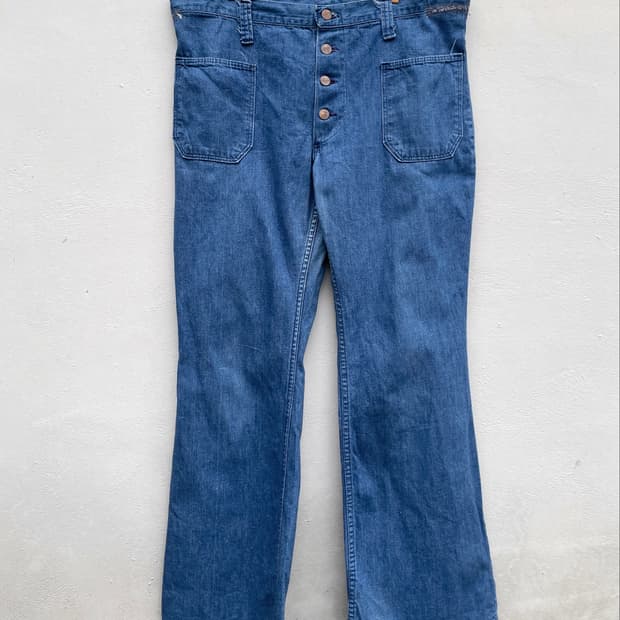 60s Wrangler 데님 벨보텀 팬츠