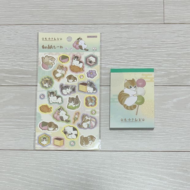 모프샌드 화과자 스티커 / 당고 떡메모지 세트