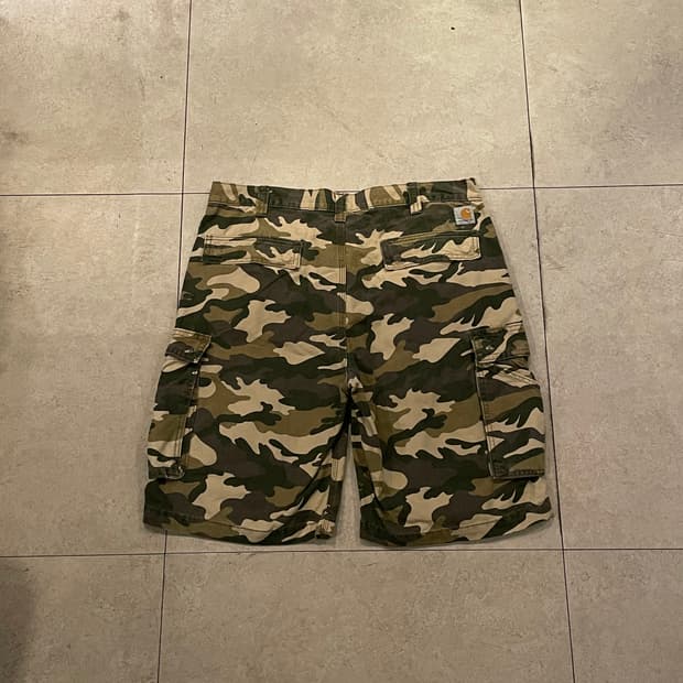 칼하트 카모 카고 반바지