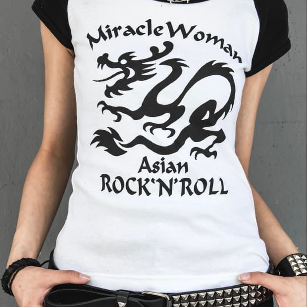 Cream Soda Black & White Raglan T-shirt
