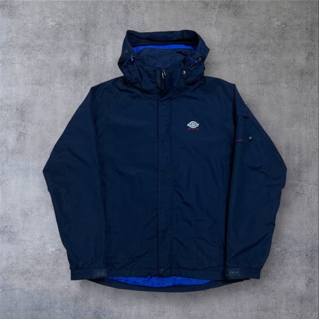 디키즈 스몰 로고 네이비 바람막이