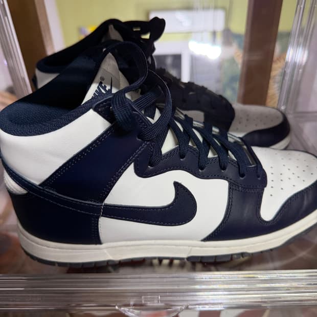 나이키 덩크 하이 레트로 챔피언쉽 네이비 265