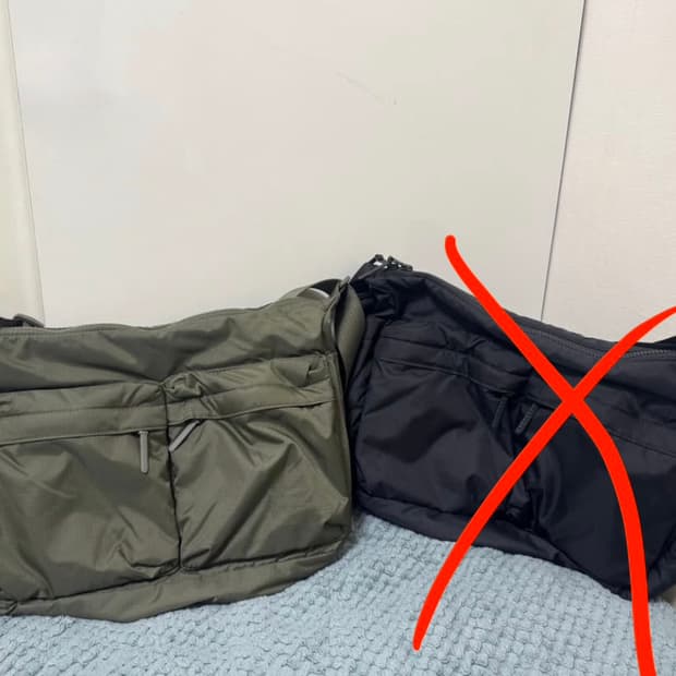 유니클로 멀티포켓 숄더백 올리브