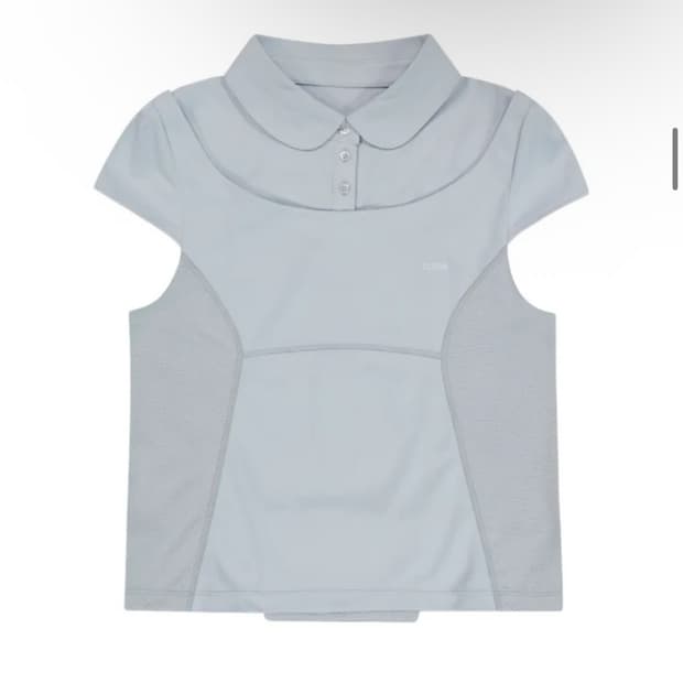 Detachable Collar T-shirt / Grey