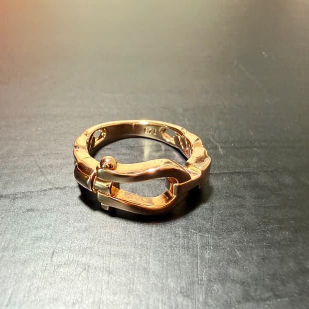 925silver  18k 로즈골드도금 은반지 14-5호