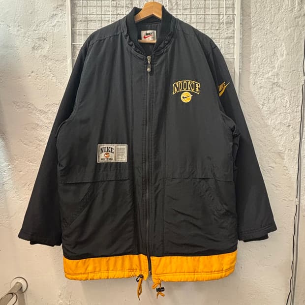 90s 나이키 올드스쿨 베스킷볼 빅 로고 돕바 자켓 L