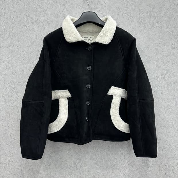 FREE 에코스웨이드 여자 루즈핏 쉐르파 무스탕 자켓