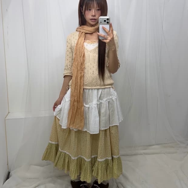 𖤐허니 베이지 모리걸set𖤐 