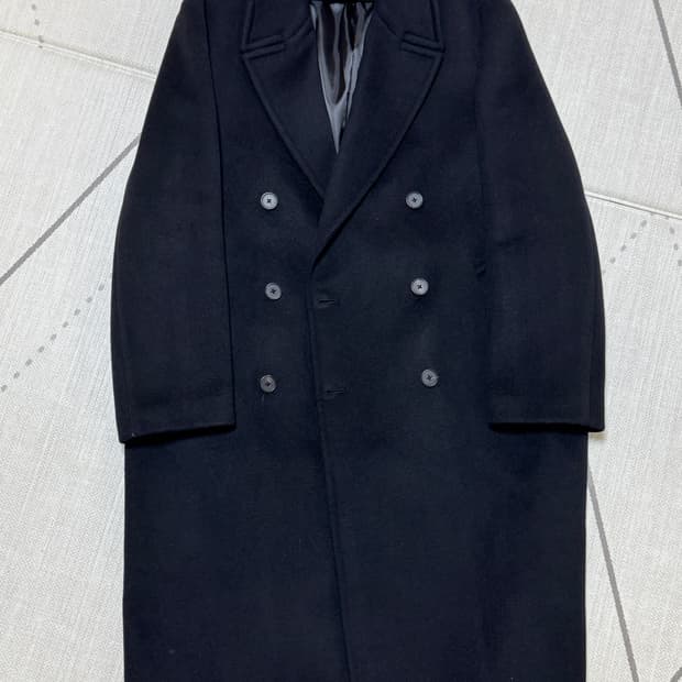 무탠다드 캐시미어 블랜드 오버사이즈 더블 코트 XL