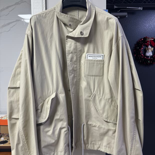 우영미 크롭 자켓 베이지