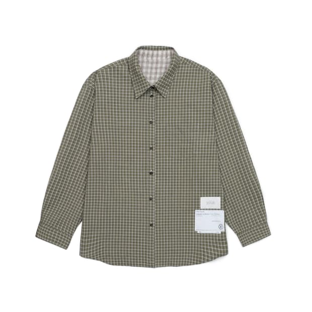 이예 리버시블 체크 셔츠 프리사이즈