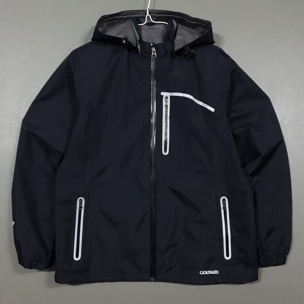 여성 L) 골드윈 고어텍스 팩라이트쉘 바람막이 후드 자켓 블랙 고프코어