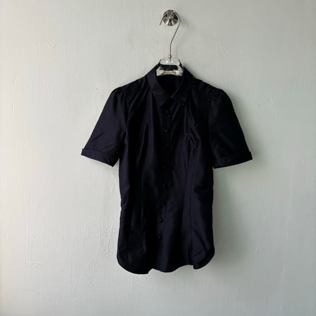 발렌시아가 08ss by 게스키에르 코팅 하프 셔츠 