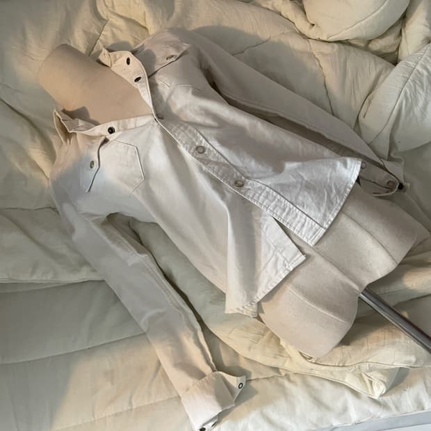 일본빈티지 빈티지 셔츠 긱시크 무채색 히피그런지 오네갸루 페어리 셔츠