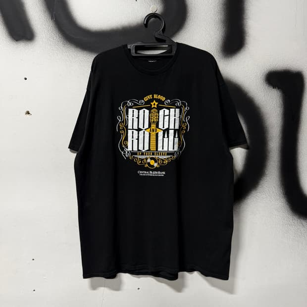 VTG 빈티지 빅사이즈 락 프린팅 반팔 티셔츠