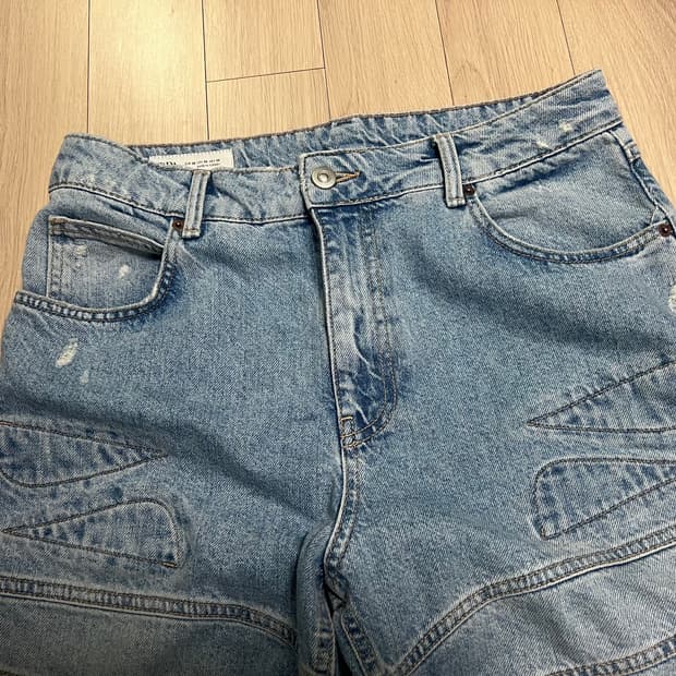 자라(Zara) 와이드 커브드 데님 30