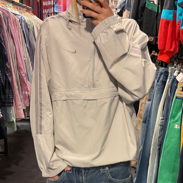 [IM] 나이키 반집업 바람막이 그레이