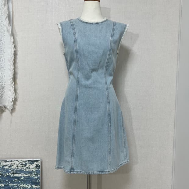 [COS] 연청 데님 미니 원피스 36 새상품