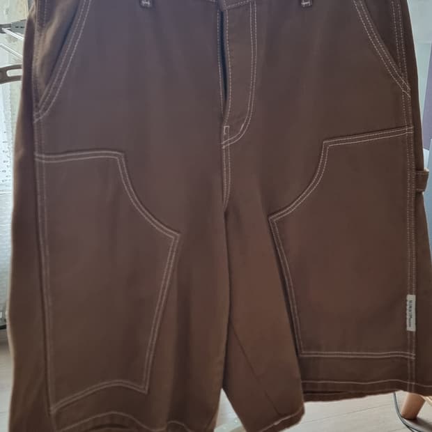 SlowAcid 황색 코듀로이 와이드 반바지