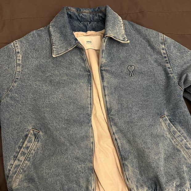 아미 데님 봄버 자켓 L