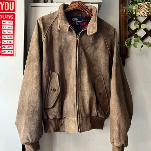 [L]폴로 랄프로렌 G-9타입 스웨이드 해링턴 자켓