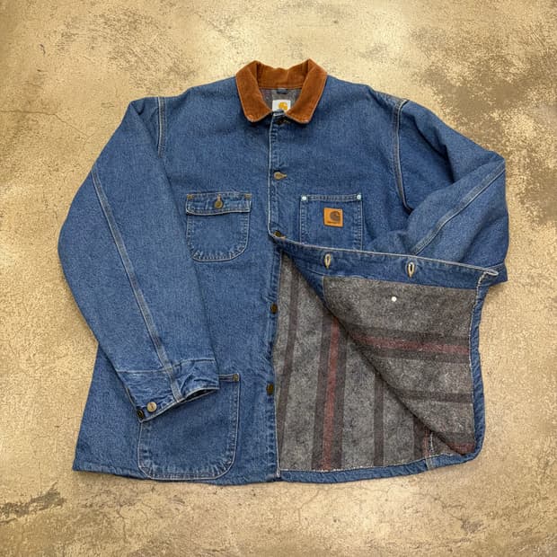칼하트 데님 워크자켓